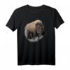Bison Büffel Rind Design Illustration Geschenk T-Shirt  Perfekt für Naturschützer, Tierliebhaber und Safari-Fans zu Weihnachten & Geburtstag