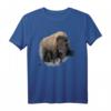 Bison Büffel Rind Design Illustration Geschenk T-Shirt  Perfekt für Naturschützer, Tierliebhaber und Safari-Fans zu Weihnachten & Geburtstag