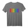 Regenbogen Flagge Queer Gay Pride CSD Barcode LGBTQ T-Shirt - Unterstützung für die LGBTQ Community & Pride Events
