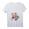 Damen Readolotl Axolotl liest Buch T-Shirt mit V-Ausschnitt  Niedliches Geschenk für Literatur- und Reptilienfans