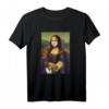 Mona Lisa mit Mundschutz, Nudeln & Klopapier - Lustiges Pandemie T-Shirt für Hamsterkäufer & Kunstliebhaber