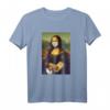 Mona Lisa mit Mundschutz, Nudeln & Klopapier - Lustiges Pandemie T-Shirt für Hamsterkäufer & Kunstliebhaber