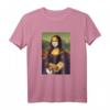 Mona Lisa mit Mundschutz, Nudeln & Klopapier - Lustiges Pandemie T-Shirt für Hamsterkäufer & Kunstliebhaber