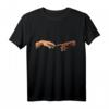 Schwarz Weiß Hautfarbe Kunst Erschaffung Adam Finger T-Shirt  Für Gerechtigkeit, Liebe & Gesellschaftsproteste