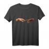 Schwarz Weiß Hautfarbe Kunst Erschaffung Adam Finger T-Shirt  Für Gerechtigkeit, Liebe & Gesellschaftsproteste
