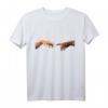 Schwarz Weiß Hautfarbe Kunst Erschaffung Adam Finger T-Shirt  Für Gerechtigkeit, Liebe & Gesellschaftsproteste