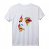 Abstraktes buntes Frauen-Kunst-Gesicht T-Shirt - Modernes Pop-Art Design für Kunst- und Modebegeisterte