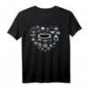 Haiarten Biologie Ozean Meerestiere Meeresbiologen Hai Nerd T-Shirt  Perfektes Geschenk für Taucher, Meeresbiologen und Hai-Fans