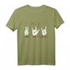 Rock & Heavy Metal Musik Geschenk - Peace Love Rock And Roll T-Shirt mit Vintage Pommesgabel Design für Musiker & Fans