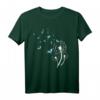 Löwenzahn und Schmetterlinge Damen T-Shirt  Niedliches Blumenmotiv für Naturliebhaberinnen, ideal als Geschenk zu Ostern, Geburtstag oder Weihnachten
