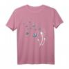 Löwenzahn und Schmetterlinge Damen T-Shirt  Niedliches Blumenmotiv für Naturliebhaberinnen, ideal als Geschenk zu Ostern, Geburtstag oder Weihnachten