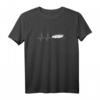 Boot Herzschlag Motorboot EKG Linie Geschenk T-Shirt  Perfekt für Bootsbesitzer, Kapitäne & Bootsführerschein-Absolventen