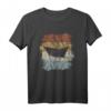 Faltboot Kapitän Retro Nordsee Ostsee Papier-Schiff T-Shirt  Witziges Geschenk für Seeleute, Segler & Modellbau-Fans