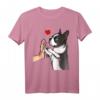 Boston Terrier Hunde Liebe Frauchen T-Shirt  Süßes Hundemotiv für Hundeliebhaber, perfekt als Geschenk für Familie und Freunde