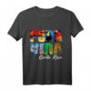 Costa Rica pura vida T-Shirt mit Strand, Jaguar, Delfinen, Tukan und buntem Papagei  Perfekt für Reisetage und Tierliebhaber
