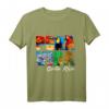 Costa Rica pura vida T-Shirt mit Strand, Jaguar, Delfinen, Tukan und buntem Papagei  Perfekt für Reisetage und Tierliebhaber