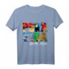 Costa Rica pura vida T-Shirt mit Strand, Jaguar, Delfinen, Tukan und buntem Papagei  Perfekt für Reisetage und Tierliebhaber