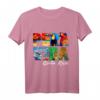 Costa Rica pura vida T-Shirt mit Strand, Jaguar, Delfinen, Tukan und buntem Papagei  Perfekt für Reisetage und Tierliebhaber