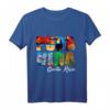 Costa Rica pura vida T-Shirt mit Strand, Jaguar, Delfinen, Tukan und buntem Papagei  Perfekt für Reisetage und Tierliebhaber