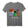 Costa Rica pura vida T-Shirt mit Strand, Jaguar, Delfinen, Tukan und buntem Papagei  Perfekt für Reisetage und Tierliebhaber