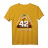 Das 42 T-Shirt - Lustiges Science-Fiction Design für Fans von Hitchhikers, Wissenschaft und Zahlen