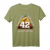 Das 42 T-Shirt - Lustiges Science-Fiction Design für Fans von Hitchhikers, Wissenschaft und Zahlen