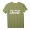 Fallschirmjäger - Drei Mann Linke Tür T-Shirt mit Spruch für Soldaten, Bundeswehr & Luftlande - Perfekt als Geschenk für Dienstjubiläum & Beförderung