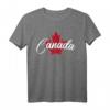 Kanada T-Shirt mit rotem Ahornblatt und Vintage Schriftzug  Fanartikel, Souvenir & Geschenk für Kanadier und Kanada-Liebhaber