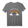 Ich hasse alle euch alle Regenbogen T-Shirt  Lustiges Sarkasmus Shirt für Sozialphobiker und Alleingänger