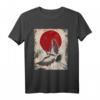 Kranich Art Japanische Kunst Vintage Retro T-Shirt  Ideal für Kranich- und Anime-Liebhaber, Japan Mythologie Fans