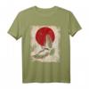 Kranich Art Japanische Kunst Vintage Retro T-Shirt  Ideal für Kranich- und Anime-Liebhaber, Japan Mythologie Fans