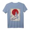 Kranich Art Japanische Kunst Vintage Retro T-Shirt  Ideal für Kranich- und Anime-Liebhaber, Japan Mythologie Fans