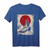 Kranich Art Japanische Kunst Vintage Retro T-Shirt  Ideal für Kranich- und Anime-Liebhaber, Japan Mythologie Fans