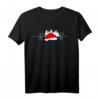 Schwarzwald Herzschlag T-Shirt mit Bollenhut Herzlinie  Perfekt für Schwarzwald-Fans & Sommerurlaub im Süden Bayerns