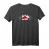 Schwarzwald Herzschlag T-Shirt mit Bollenhut Herzlinie  Perfekt für Schwarzwald-Fans & Sommerurlaub im Süden Bayerns