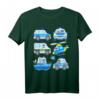 Polizeiauto Kinder T-Shirt mit Polizisten und Hubschrauber - Süßes Polizei Design für Jungs, Mädchen, Damen & Herren