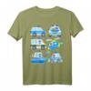 Polizeiauto Kinder T-Shirt mit Polizisten und Hubschrauber - Süßes Polizei Design für Jungs, Mädchen, Damen & Herren