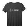 Busfahrer Herzschlag EKG T-Shirt  Stolzes Geschenk für Busfahrer und Busfahrerinnen zum Geburtstag oder als Fanartikel