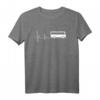 Busfahrer Herzschlag EKG T-Shirt  Stolzes Geschenk für Busfahrer und Busfahrerinnen zum Geburtstag oder als Fanartikel