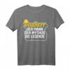 Bauherr Der Mann Der Mythos Die Legende T-Shirt  Perfektes Geschenk für Richtfest, Hausbau & Einweihungsfeiern