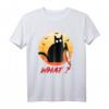 Schwarze Katze mit Messer Halloween T-Shirt - Lustiges Murderous Cat Design für Katzenliebhaber und Halloween Kostüm Fans