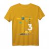 Kinder Kinder 3. Geburtstag Jungs mit Kran und Bagger  Baustelle T-Shirt für kleine Bauarbeiter und Geburtstagsparty