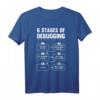 6 Stages of Debugging Lustiges Programmierer Informatiker T-Shirt  Perfektes Geschenk für Entwickler & IT-Profis
