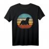 Otter Retro Vintage T-Shirt im 60er/70er Jahre Sonnenuntergang Design  Für Tierliebhaber, Zoowächter & Säugetierfans