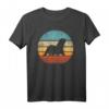 Otter Retro Vintage T-Shirt im 60er/70er Jahre Sonnenuntergang Design  Für Tierliebhaber, Zoowächter & Säugetierfans