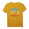 Otter Retro Vintage T-Shirt im 60er/70er Jahre Sonnenuntergang Design  Für Tierliebhaber, Zoowächter & Säugetierfans