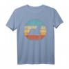 Otter Retro Vintage T-Shirt im 60er/70er Jahre Sonnenuntergang Design  Für Tierliebhaber, Zoowächter & Säugetierfans