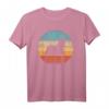Otter Retro Vintage T-Shirt im 60er/70er Jahre Sonnenuntergang Design  Für Tierliebhaber, Zoowächter & Säugetierfans