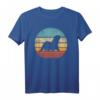 Otter Retro Vintage T-Shirt im 60er/70er Jahre Sonnenuntergang Design  Für Tierliebhaber, Zoowächter & Säugetierfans