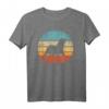 Otter Retro Vintage T-Shirt im 60er/70er Jahre Sonnenuntergang Design  Für Tierliebhaber, Zoowächter & Säugetierfans